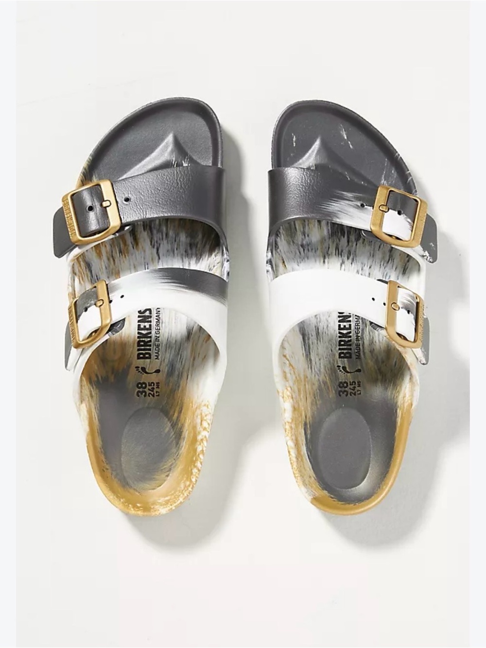 Birkenstock Arizona Metallic Sandals Size 36 Women’s